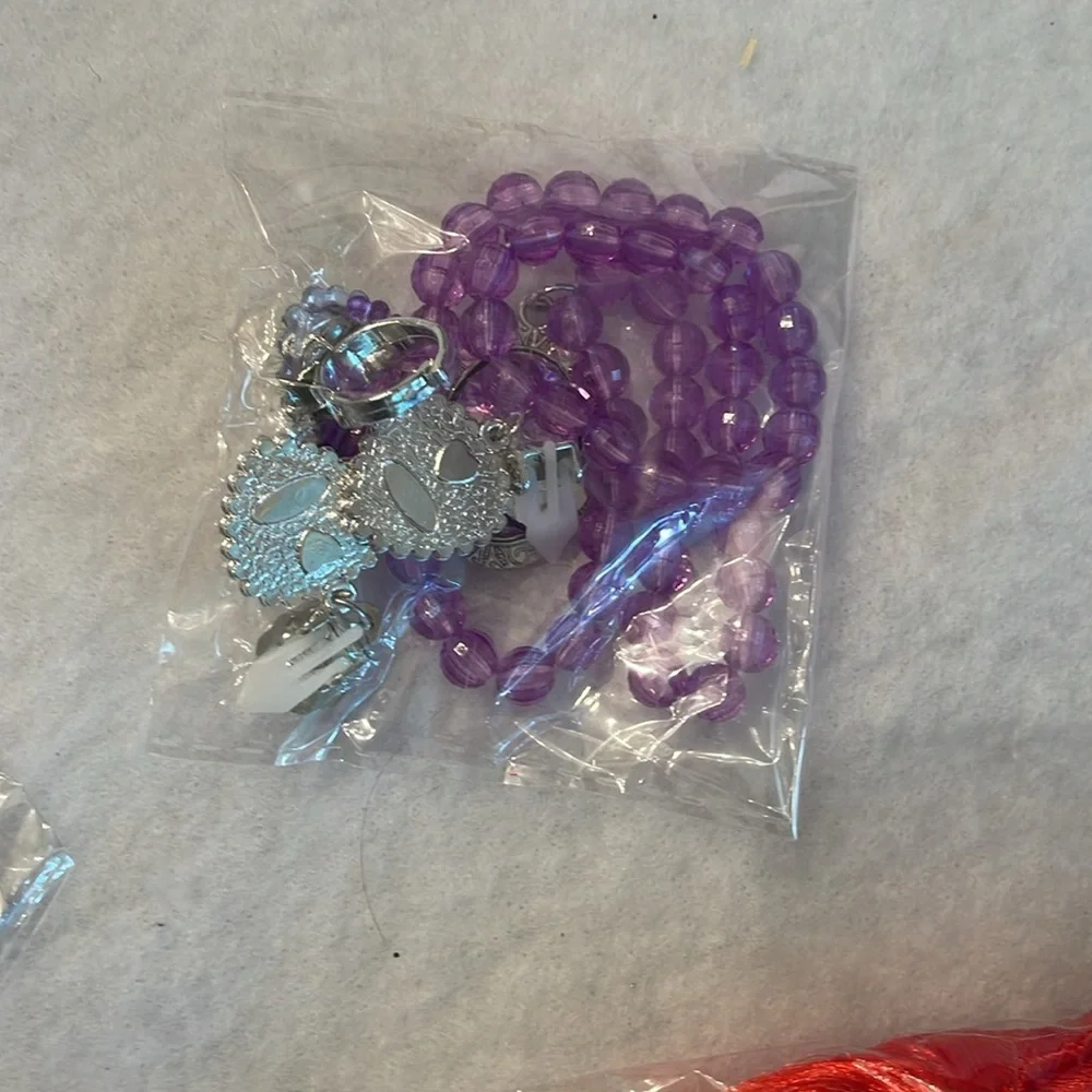 Mermaid Princess Costume Set - Purple and Green 130 or 7-8 year size new